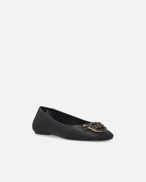 Perforated ballerinas with Love Birds logo - | Pinko