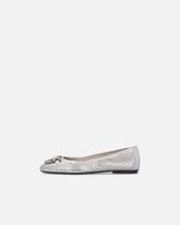 Ballerinas mit Lochmuster aus laminiertem Nappaleder - | Pinko