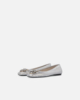 Ballerinas mit Lochmuster aus laminiertem Nappaleder - | Pinko
