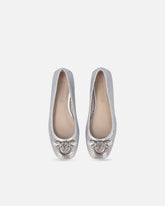 Ballerinas mit Lochmuster aus laminiertem Nappaleder - | Pinko