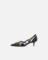 Pumps with straps and jewel studs - | Pinko
