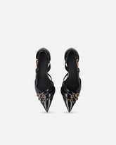 Pumps with straps and jewel studs - | Pinko