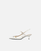 Slingbacks mit Riemchen und Schmuckapplikationen - | Pinko