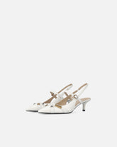 Slingbacks mit Riemchen und Schmuckapplikationen - | Pinko