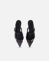 Slingbacks mit Riemchen und Schmuckapplikationen - | Pinko