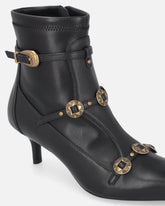 Boots with straps and jewel studs - | Pinko