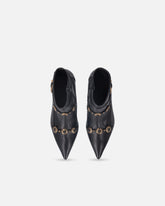 Boots with straps and jewel studs - | Pinko