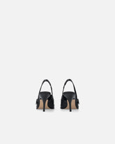 Leather slingbacks with saddlery-inspired details - | Pinko