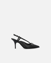 Sling-back pumps in nappa leather with straps and stiletto heel - | Pinko