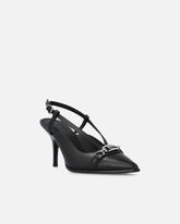 Sling-back pumps in nappa leather with straps and stiletto heel - | Pinko