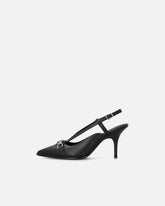 Sling-back pumps in nappa leather with straps and stiletto heel - | Pinko