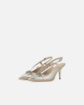 Laminated nappa slingbacks - | Pinko