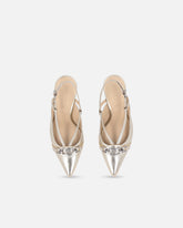 Laminated nappa slingbacks - | Pinko