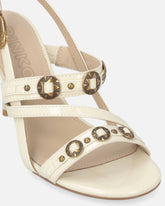 Hohe Slingback-Sandalen mit Riemchen und Nieten - | Pinko