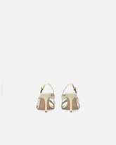 High slingback sandals with straps and studs - | Pinko