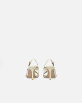 Hohe Slingback-Sandalen mit Riemchen und Nieten - | Pinko