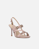 Hohe Slingback-Sandalen mit Riemchen und Nieten - | Pinko