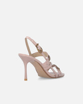 High slingback sandals with straps and studs - | Pinko