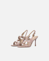 Hohe Slingback-Sandalen mit Riemchen und Nieten - | Pinko