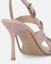 Hohe Slingback-Sandalen mit Riemchen und Nieten - | Pinko