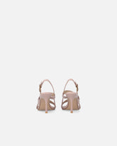 Hohe Slingback-Sandalen mit Riemchen und Nieten - | Pinko