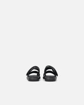 Gepolsterte Sandalen aus Nappaleder mit Metallic-Details - | Pinko