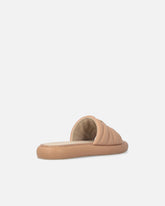 Perforated nappa leather slip-on sandals with Love Birds logo - | Pinko