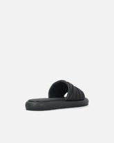 Perforated nappa leather slip-on sandals with Love Birds logo - | Pinko