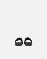 Perforated nappa leather slip-on sandals with Love Birds logo - | Pinko