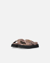 Slide-Sandaletten aus geflochtenem Nappaleder mit Metallringen - | Pinko