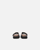 Slide-Sandaletten aus geflochtenem Nappaleder mit Metallringen - | Pinko