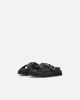 Slide-Sandaletten aus geflochtenem Nappaleder mit Metallringen - | Pinko