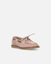 Suede moccasins with jewel details - | Pinko