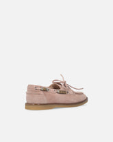Mokassins aus Veloursleder mit Schmuckapplikationen - | Pinko