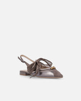 Slingback-Ballerinas mit Schnürsenkeln - Dunkelbraun | Pinko