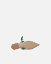 Slingback ballerinas with ties - Sage Green | Pinko