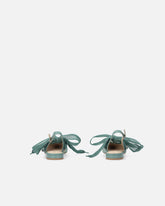 Slingback ballerinas with ties - Sage Green | Pinko