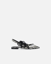 Slingback-Ballerinas mit Pythonprint und Schnürsenkeln - | Pinko