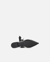 Slingback ballerinas with python print and ties - Grey | Pinko