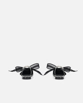 Slingback ballerinas with python print and ties - Grey | Pinko
