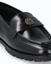 Leder-Loafer mit Logo und Profilsohle - | Pinko