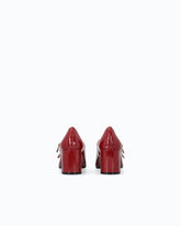 Mary Jane pumps in patent-effect leather - Red | Pinko