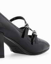 Mary Jane pumps in patent-effect leather - | Pinko