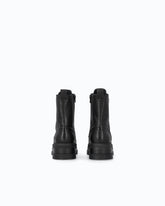 Combat Boots aus Leder mit Logo Love Birds - Schwarz | Pinko