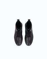 Combat Boots aus Leder mit Logo Love Birds - Schwarz | Pinko