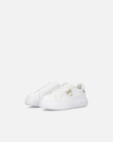 High-soled flatform sneakers with metal logo - | Pinko