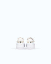 High-soled flatform sneakers with metal logo - | Pinko