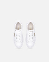 High-soled flatform sneakers with metal logo - | Pinko