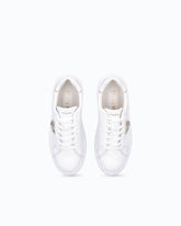 High-soled flatform sneakers with metal logo - | Pinko
