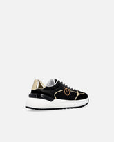 Sneakers with logo and mirror-finish details - | Pinko